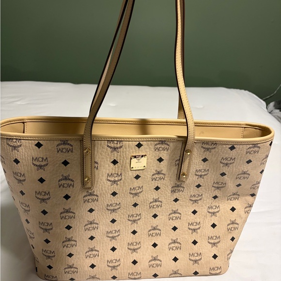 MCM Tan and Black Logo Tote - Used two times - Picture 9 of 9